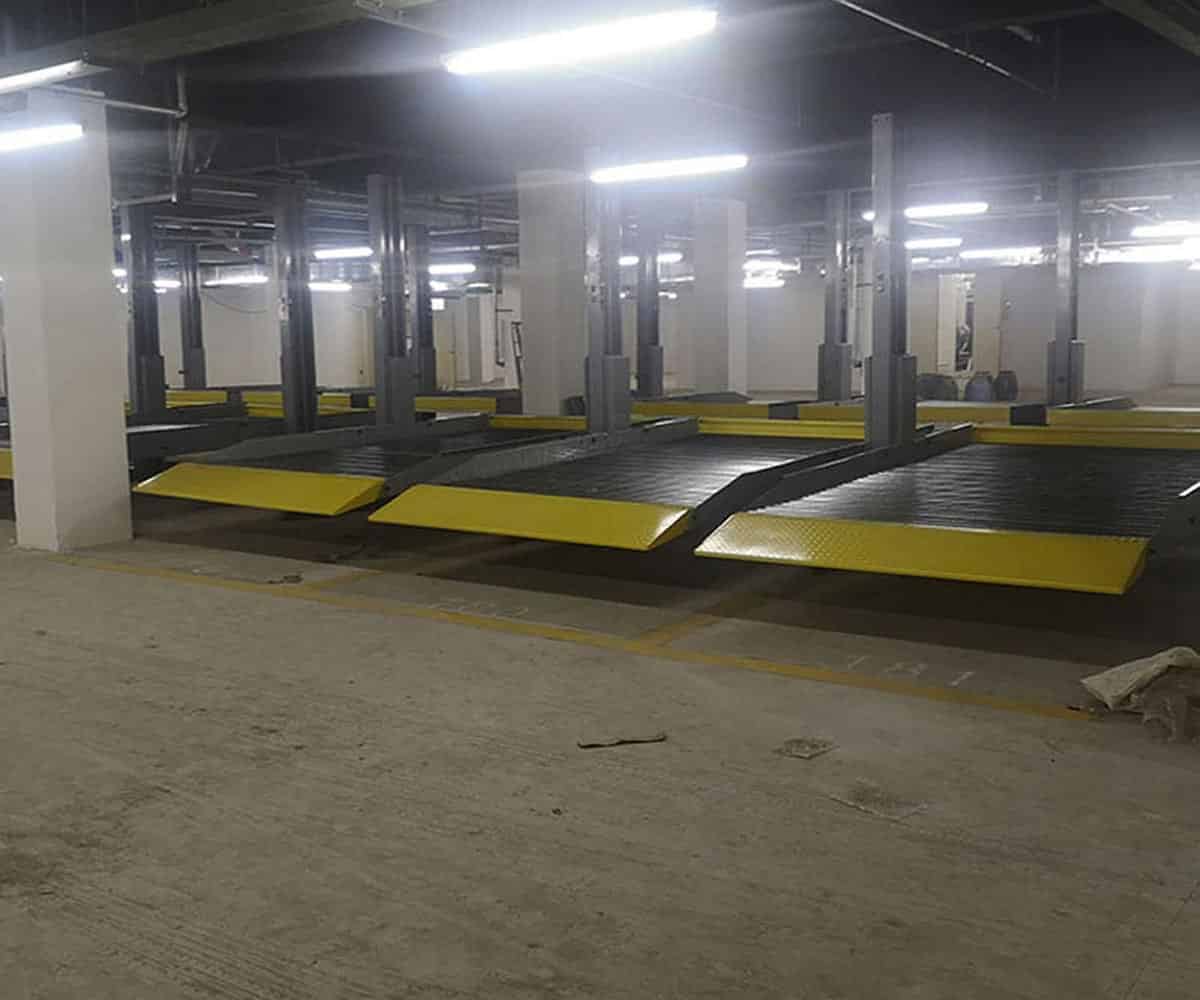 兩柱簡易升降立體停車拆除