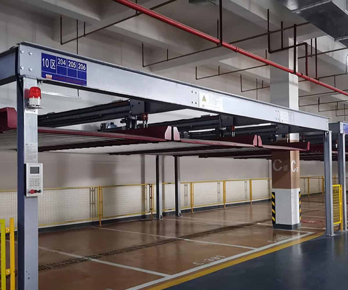 銅梁區二層升降橫移式機械車庫短租