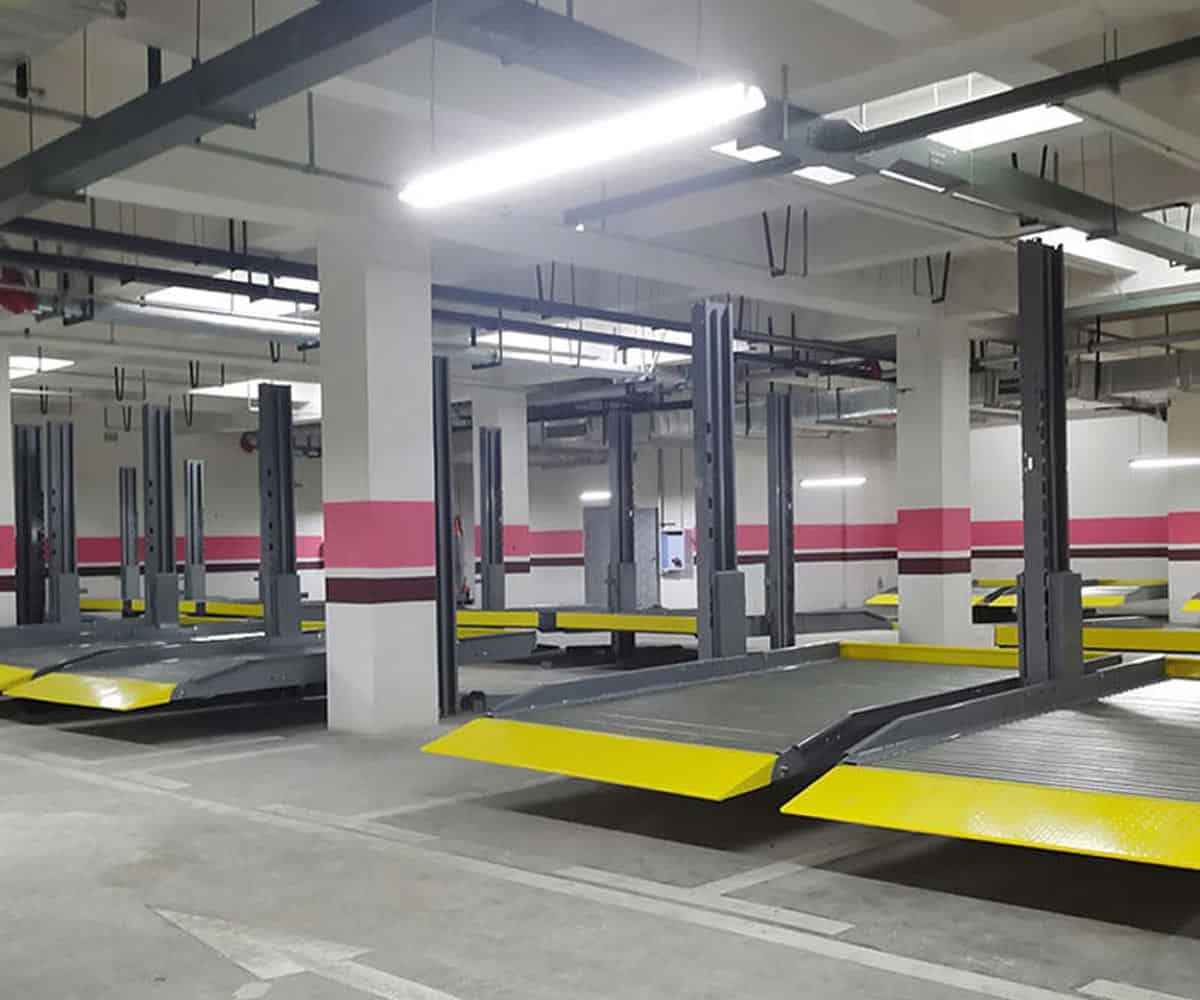 梁河縣四柱簡易升降類機械式立體停車設備過驗收