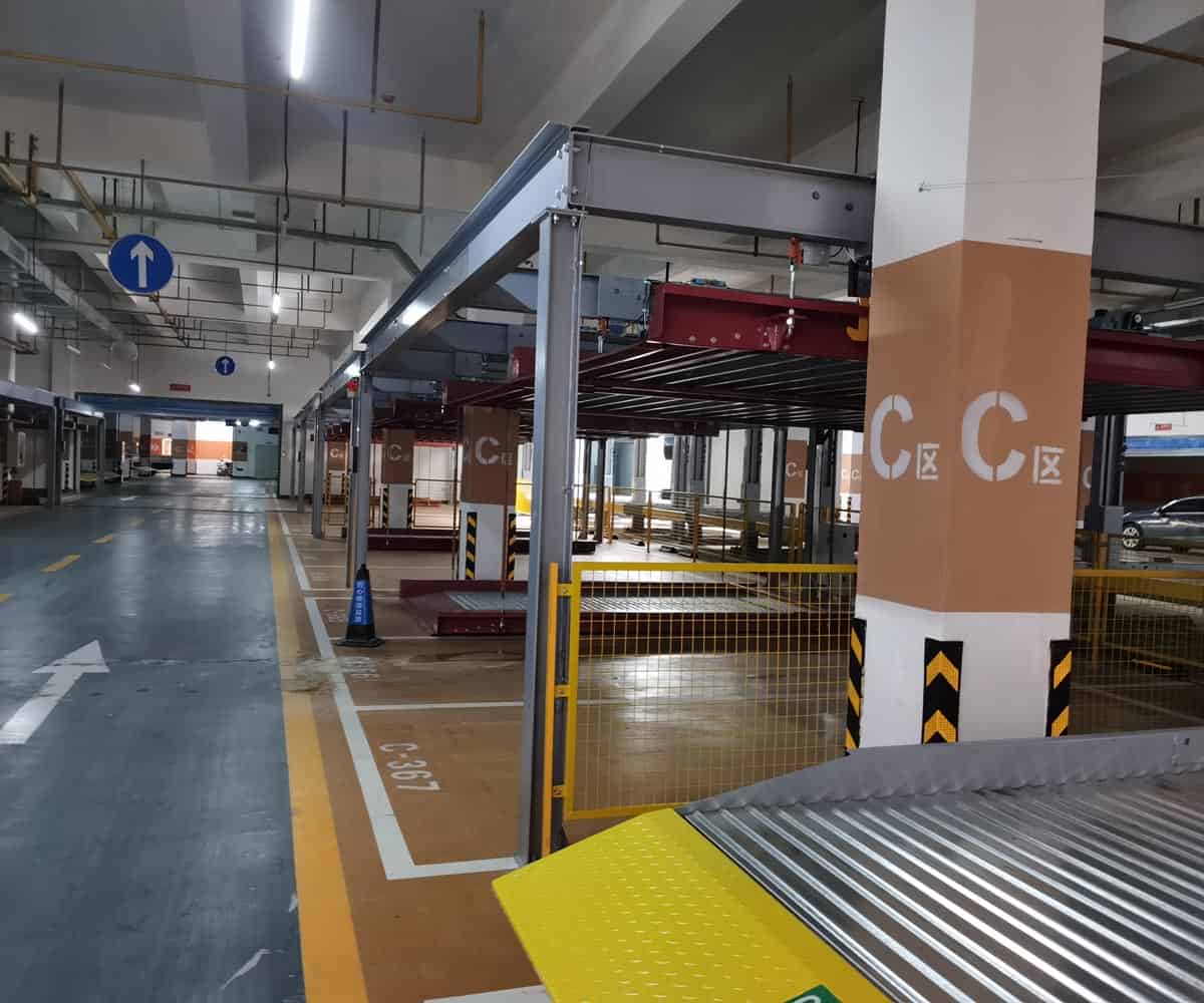 梁河縣地下室簡易升降類機械停車場