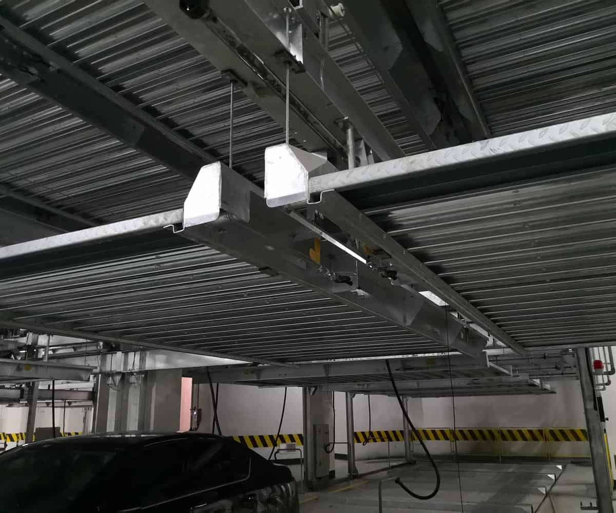 負二正三地坑式PSH5-D2五層升降橫移機械式立體停車庫