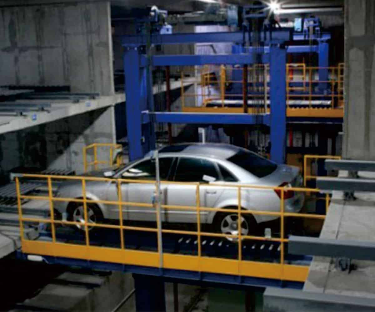 江城縣自動巷道堆垛式停車設備